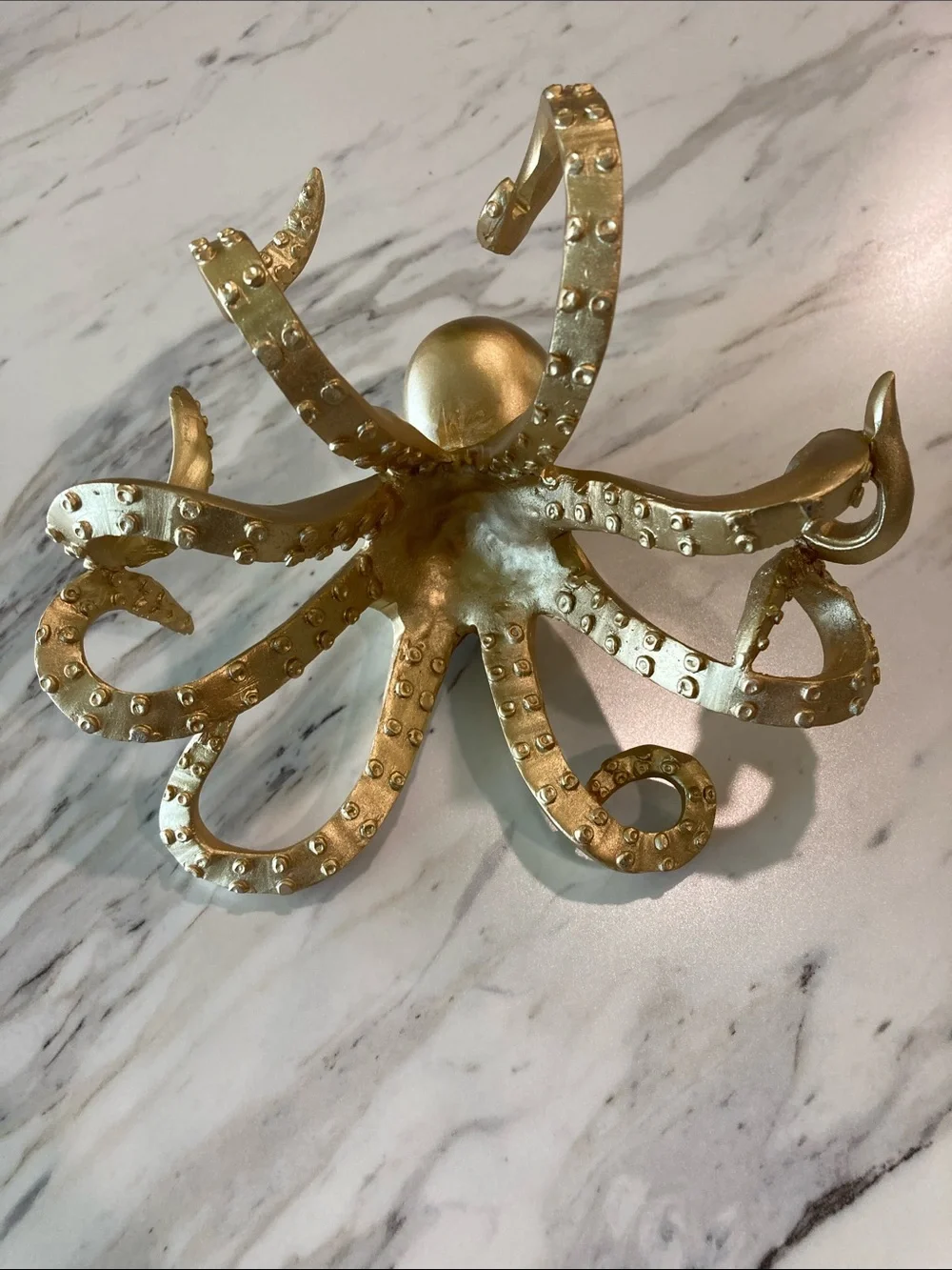 Octopus Decor Gold Tone